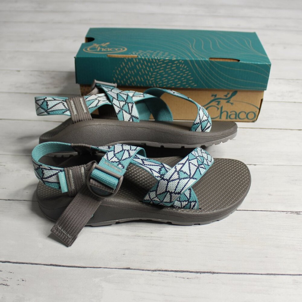 Chaco Women's Mega Z Cloud Sporty Sandals Size 10 Blue Gray